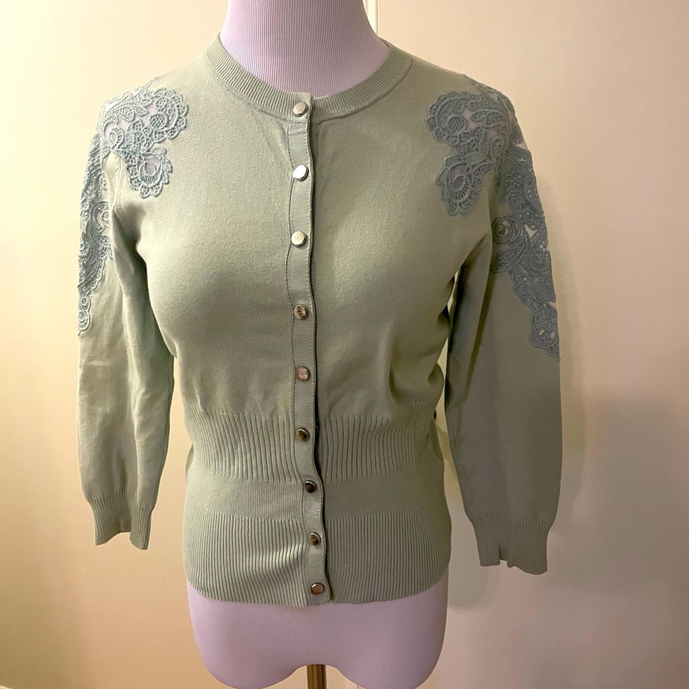 Karen Millen snap button cardigan top